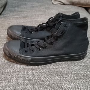 Converse- High Tops- Black- Size 11 Men's, 13 Wome